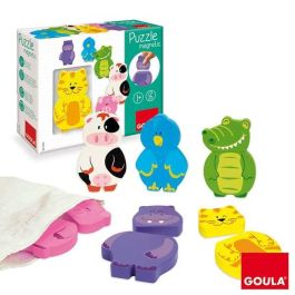 Goula Puzzle magnético de madera con 6 animales de dos piezas y bolsa de tela Precio: 15.96232. SKU: B18G8F4PMB