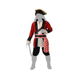 Disfraz Pirata Deluxe Rojo Hombre Adulto con Sombrero