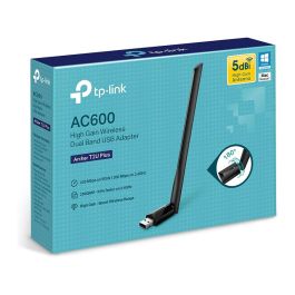 TP-LINK AC600 High Gain Wi-Fi Dual Band USB Adapter,433Mbps at 5GHz + 200Mbps at 2.4GHz, USB 2.0, 1