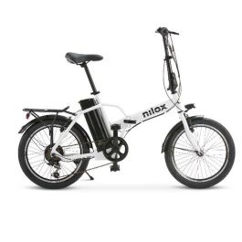 Bicicleta Eléctrica Nilox J1 PRO Blanco 250 W 9600 mAh 20"