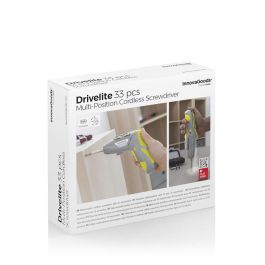 Destornillador Eléctrico Inalámbrico Multiposición con Accesorios Drivelite InnovaGoods 33 Piezas Destornillador Eléctrico Inalámbrico Multiposición con Accesorios Drivelite InnovaGoods 33 Piezas