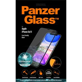 PanzerGlass CF. E2E. Antibakt. Black - Protector Pantalla iPhone 11/XR Vidrio Templado Edge-to-Edge, Antirrayas, Antibacteriano