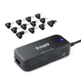 TooQ Cargador de Portátil TQLC-90BS02AT, 90W, Voltaje 12-20V, 12 Conectores, 1 USB Precio: 27.50000033. SKU: S0221235