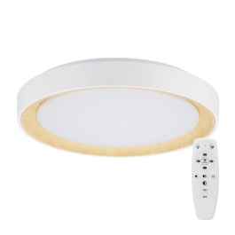 Plafón LED Decorativo 36W CCT 3000-6000K (Tonalidad Luz Regulable) con Control Remoto, Acabado Blanco Precio: 30.50000052. SKU: B14R3DGX73