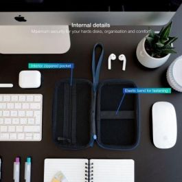 Tooq TQBC-E2503PB Funda para Disco Duro Externo de 2.5" Azul Pacífico