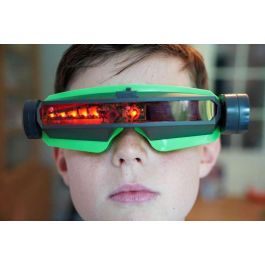 Bizak 64170002 Lasershoot Batalla Visión Láser, set 2 jugadores con máscara y 8m alcance