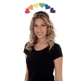 My Other Me Diadema Corazones Arco Iris Multicolor Talla Única Poliéster/PVC