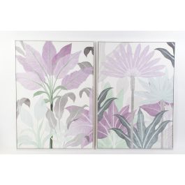 Cuadro Tropical DKD Home Decor Verde Malva 4.5 x 144 x 103.5 cm (2 Unidades)