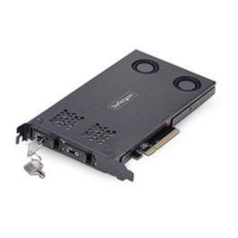 Adaptador para Disco Duro Startech 2M2-REMOVABLE-PCIE Negro