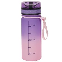 Cook Concept Botella Motivacional de Agua 500 ml Surtida (Fucsia/Lila/Turquesa)