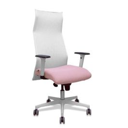 Sillon Piqueras Y Crespo Sahuco Direccion Uso Intensivo (8H) Brazos Blancos Regulables Mecanismo Sincro Respaldo Malla Blanca Transpirable Y Asiento Tapizado Bali Rosa Precio: 509.88999974. SKU: B19NRJ9A7M