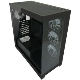 LC-Power LC-715B-ON Midi Tower PC Negra ATX/micro ATX/Mini-ITX con Ventana Lateral de Vidrio Templado y RGB para Juego