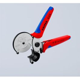 Knipex Tijeras para tubos, para Plástico y Aluminio, Negro/Azul/Rojo, corte hasta 2,6 cm, 210 mm