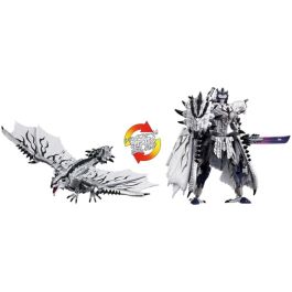 Hasbro Transformers x Monster Hunter Silver Rathalos Prime Synergenex Series Takara Tomy - Figura de Accion Coleccionable de 5.5" - Edicion Japonesa Original para Adultos