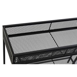 DKD Home Decor Carter 20 Macetero Negro Metal 25 x 60.5 x 70 cm Set de 2