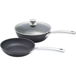 Set sartén 24 cm + sartén 20 cm - BAUMALU - Edición negra - Con tapa - Aluminio Precio: 41.89000035. SKU: B12ZVCYVVA