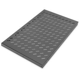 Digitus Estantería para Armarios Rack 1U, 50kg, Negra - 44x486x770mm para Servidores y Redes