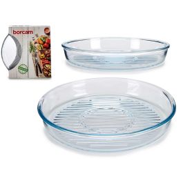 Pasabahce Fuente Redonda de Cristal Borosilicato Transparente 32 cm Apta Horno y Microondas (Set de 6) Precio: 29.49999965. SKU: S3602566