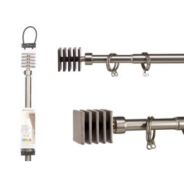 Barra Cortina 120-210 cm Cuadrado Giftdecor - Hierro Plata (12 Unidades) Precio: 175.49999962. SKU: S3601789