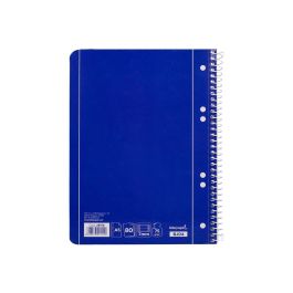 Cuaderno Espiral Liderpapel A5 Micro Serie Azul Tapa Blanda 80H 75 gr Horizontal 6 Taladros Azul