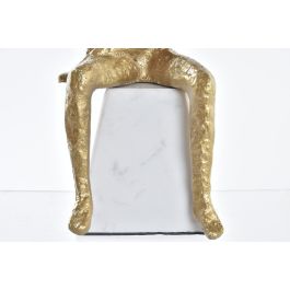 DKD Home Decor Figura Hombre Hierro y Marmol Plateado Negro Blanco 11 x 28 x 12 cm (2 Unidades)