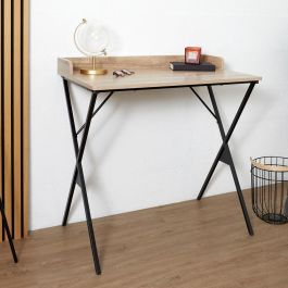 Home Deco Factory Escritorio Loka Essentiel, madera MDF con patas de metal, 80x48 cm; h.80 cm Home Deco Factory Escritorio Loka Essentiel, madera MDF con patas de metal, 80x48 cm; h.80 cm