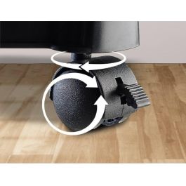 Ewent EW1292 Soporte CPU Plegable con Ruedas para Torre PC Ajustable Universal con Freno - Negro