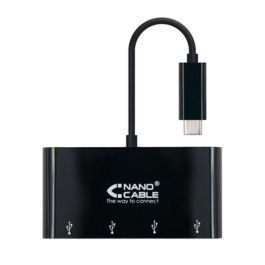 Adaptador USB-C a USB NANOCABLE 10.16.4401-BK (10 cm) 10 cm