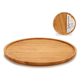 Tabla Redonda de Bambú para Aperitivos 30 cm Kinvara - Marrón (12 Unidades) Precio: 61.49999966. SKU: S3603040