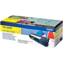 Brother TN328Y Toner Láser Amarillo Alta Capacidad 6000 Páginas Original