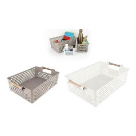 Cesta Multiusos con Asas de Madera 32x22.5 cm - Confortime (18 Unidades) Precio: 52.89000024. SKU: S2211576