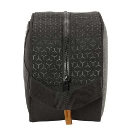 Neceser de Viaje BlackFit8 Old school Negro Gris Reciclable 26 x 15 x 12 cm