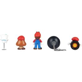 JAKKS PACIFIC Blister 5 figuras Super Mario Bros 6,5cm