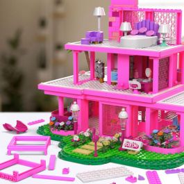 Mattel Mega Construx Figura Barbie The Dreamhouse Mansión de Construcción con 1795 Piezas para Coleccionistas y Fans de la Película