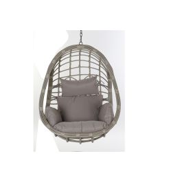 DKD Home Decor Sillón Colgante Terraza y Jardín Colección Breeze Gris 70 x 110 x 90 cm