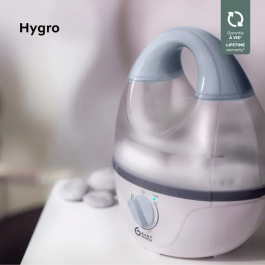 BABYMOOV Humidificador Higró Higrómetro Bebé - Vapor Frío Ultrasonido, Difusión Continua hasta 18h, Autonomía Óptima, Silencioso