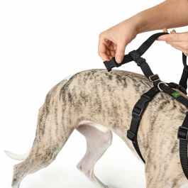 Hunter Arnés Seguridad Vario Rapid Antipánico para Perros, Talla M-L, Pecho 64-100cm, Cuello 47-66cm, Correa Extraíble, Nylon Negro
