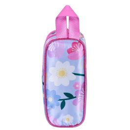 Disney Minnie Mouse Estuche Portatodo 3D Doble Spring con Relieve y Doble Compartimento, Lila