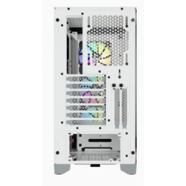 Corsair 4000X RGB Torre Midi ATX Blanca para PC Gaming con Ventana de Cristal Templado
