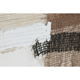 DKD Home Decor Cuadro Abstracto Marrón Gris Lienzo y MDF 150 x 50 cm (2 Unidades)