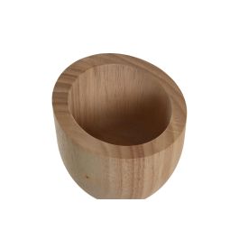 DKD Home Decor Mortero Basicos Set 2 Piezas Bambu Natural 12 x 14.5 x 12 cm