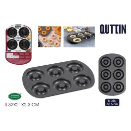 Molde para horno de rosquillas, 6 unidades, 8.5 cm, Quttin (12 Unidades) Precio: 59.50000034. SKU: B1E6RPBBP2