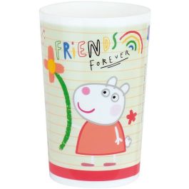 Fun House FUN3524550064826 Vajilla Peppa Pig: 2 Platos Hondos Ø 22 cm, 2 Vasos 220 ml, Botella Agua 350 ml, Caja Aperitivos, Peluche 17 cm