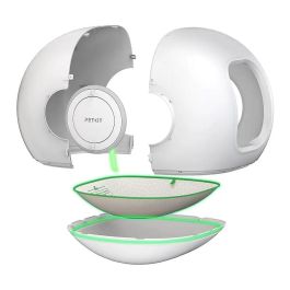 Petkit T4-2-Mat - Alfombra/Bandeja para Arena de Gatos, Antideslizante e Impermeable, Compatible con Pura Max 2 y Purobot Max Pro