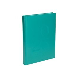 Agenda Encuadernada Liderpapel Creta 170x240 mm 2025 Dia Pagina Color Turquesa Papel 70 gr