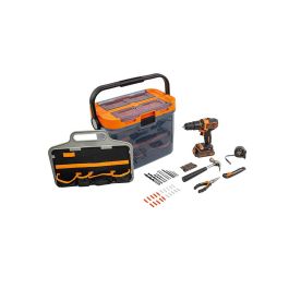 Brico kit con taladro percutor 18v y accesorios bcksb05-qw black+decker