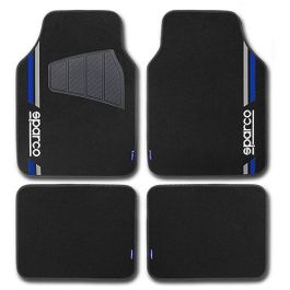 Sparco SPCF508BL Alfombras Moqueta para Coche Negras Universales Juego 4 Unidades con Talonera Goma Antideslizantes Franja Azul Precio: 27.50000033. SKU: B14W2EVCVS