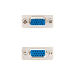 Nanocable 10.16.0001 Adaptador VGA Hembra a Hembra HDB15 para unir cables SVGA o convertir conectores D-sub Macho