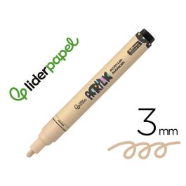 Rotulador Liderpapel Acrylic Base Agua Todo Tipo De Superficie Punta Redonda 3 mm Beige Precio: 9.5000004. SKU: B1GTD5R65J