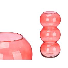 Jarrón de Cristal Triple Esfera 38 cm Teja - Giftdecor (4 Unidades) Precio: 31.50000018. SKU: B15HLJ4BGZ